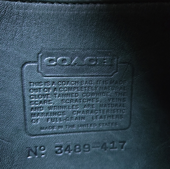 Vintage Coach Bottle Green Leather 5130 Willis Station Bag Top Handle - Picture 11 of 11